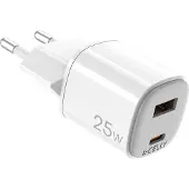 Celly Celly: Laddare 25W PD/QC Vit