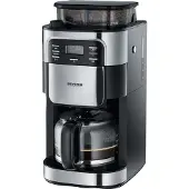 Severin KA 4810 - Kaffemaskiner - 10 kopper - rostfritt stål/sort