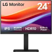 LG 24BA550-B LCD-skärm EEK E (A - G) 61 cm (24 tum) 1920 x 1200 pixel 16:9 5 ms DisplayPort