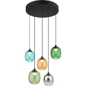 Globo Pendellampa Minara, dimbar, Multifärgad, Vardagsrum / matsal, Metall, Modern