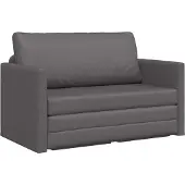vidaXL Soffsäng Grå 124 x 71 x 78 cm Sammet