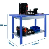 Simonwork (bancos De Trabajo) Bt6 Pro Box Arbetsbänk 830x1200x730 Mm