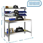 Simonwork (bancos De Trabajo) Bt1 Arbetsbänk 1445x1510x760 Mm