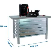 Simon Rack Simonwork (bancos De Trabajo) Bt6 Pro 5box Arbetsbänk 830x1200x730 Mm