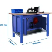 Simon Rack Simonwork (bancos De Trabajo) Bt6 Pro Arbetsbänk 865x1500x750 Mm
