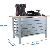 Simonwork (bancos De Trabajo) Bt6 Pro 5box Arbetsbänk 865x1800x750 Mm