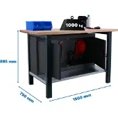 Simonwork (bancos De Trabajo) Bt6 Pro Arbetsbänk 865x1500x750 Mm