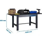 Simonwork (bancos De Trabajo) Bt6 Box Arbetsbänk 830x1800x730 Mm