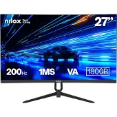 Nilox Monitor Gaming NXM27CRV2001 27 Curvo Full HD 200Hz 1ms VA HDMI DP