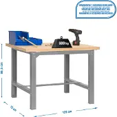Simonwork (bancos De Trabajo) Bt6 Arbetsbänk 865x1200x750 Mm