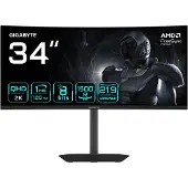 Gigabyte Monitor GS34WQCA 34" UltraWide QHD 120Hz VA Curvo FreeSync Premium HDR10 1ms