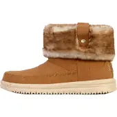HeyDude Camden Cuff Classic Cozy Polyester Dam Cognac Vinter Ankelstövlar