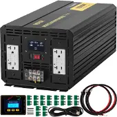 OEM Strömomriktare Modifierad sinusvågsomriktare 5000W DC 12V till AC 110V LCD