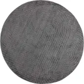 vidaXL Områdesmattor Rund PALMERAS Antracit Ø 120 CM Polyester