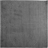 vidaXL Områdesmattor Fyrkantig PALMERAS Antracit 240 x 240 cm