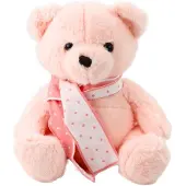 Leantoys gosedjur med halsduk, rosa, 35 cm