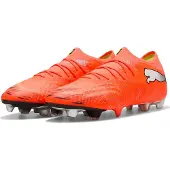 Puma Future 9 Ultimate Low Cut FG Unleashed - Röd/White/Svart/Silver - Gräs (FG), storlek 41