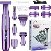 INF 5-i-1 Hårtrimmer för kvinnor: Exakt & Skonsam Grooming Purple