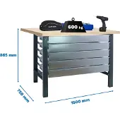 Simonwork (bancos De Trabajo) Bt6 5box Arbetsbänk 865x1500x750 Mm