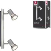 Paulmann 666.99, Skena för spotlight, GU10, Nickel