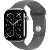 Apple Watch Series 11 46mm 5G Naturel Titanium (Grå Gummiband S/M)