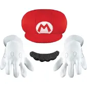 Disguise Maskeraddräktsaccessoarer Super Mario Kit 4 Delar