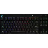 Logitech Pro - Tangentbord - bakgrundsbelyst - USB - QWERTY - brittisk - tangentbrytare: GX Blue Clicky - svart