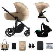 Kinderkraft Wózek barnvagn 3in1 PRIME 2 3IN1 MINK PRO SANDROSE BEIGE, KSPRIM02BEG300I
