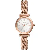 Fossil klocka - Dam - ES5330 - Rostfritt stål - Ip-rosé - 28mm - 7mm - Silver