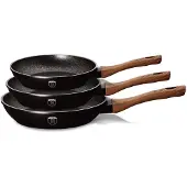 Berlinger Haus Ebony 20 24 28cm stekpanna med 3 delar.