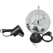 Eurolite 50101856 LED Discokula set med LED-belysning, med motor 20 cm