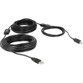 DeLOCK USB-kabel USB 2.0 USB-A kontakt, USB-B kontakt 20.00 m Svart UL-certifierad 83557