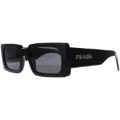 Prada Rectangle Dam Svart Mörkgrå PRA07S