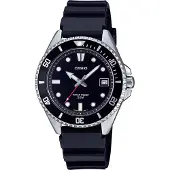 Casio Klocka - - MDV-10 - Man - Svart/Blå - Kvarts - Analog