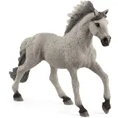 Schleich Figur - - 13915 - Hingst Mustang Sorraia - 15 x 3,6 x 11,9 cm - Utbildningsdjur - Från 3 år