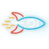 Forever Plexi Rocket Neolia Dekorativ Led-belysning