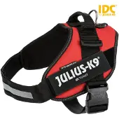 Julius-K9 K9-hundsele, röd 71-96 cm