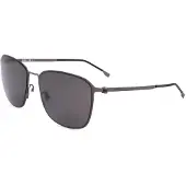 HUGO BOSS Grey Polarised Lens Matte Dark Ruthenium Grey Sunglasses