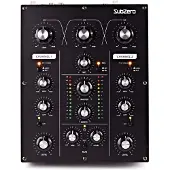 SubZero 2-kanals DJ-mixer med Vridreglage