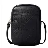 Calvin Klein Emblem Aop Emboss Slim Reporter Axelväska