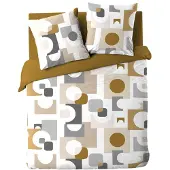 Esprit sängkläder set med geometriskt mönster GEOMELO, 240 x 220 cm