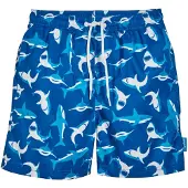Playshoes Badshorts blå / ljusblå / vit