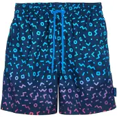 Playshoes Badshorts marinblå / azur / lila / rosa