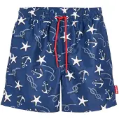 Playshoes Badshorts marinblå / svart / vit