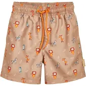 Playshoes Badshorts cappuccino / orange / svart / vit