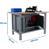 Simonwork (bancos De Trabajo) Bt6 Pro Arbetsbänk 865x1800x750 Mm