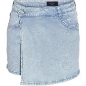 Noisy May Noami Denim Kort Kjol Med Hög Midja