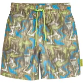 Playshoes Badshorts blå / oliv / neongrön / vit