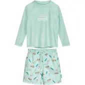 Playshoes UV-skydd safir / karamell / mint / vit