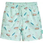 Playshoes Badshorts 'Surf-Bus' brun / mint / vit